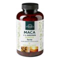 Maca + L-Arginin Komplex forte mit den Vitaminen C, B6, B12 und Zink - hochdosiert - 240 Kapseln - von Unimedica