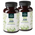 2er-Sparset: Bio Jod Kapseln - 150 µg natürliches Jod aus Kelp Braunalgen - 730 Kapseln - von Unimedica