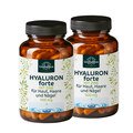 Hyaluron forte - with zinc for skin, hair and nails* - 500 mg hyaluron per daily dose (1 capsule) - high-dose - 2 x 90 capsules - by Unimedica