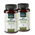 Lot de 2: Spiruline BIO - 6000 mg -- par dose quotidienne - hautement dosée - 2 x 500 comprimés - par Unimedica